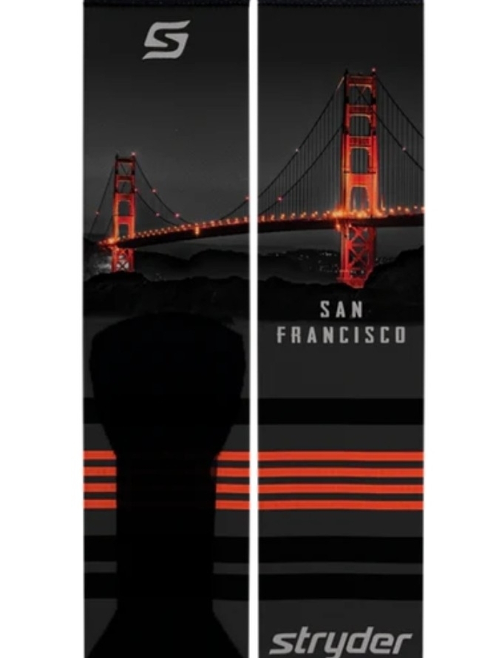 Stryder San Francisco Bridge Graphic Ski/Board Graphic - Black & Red
